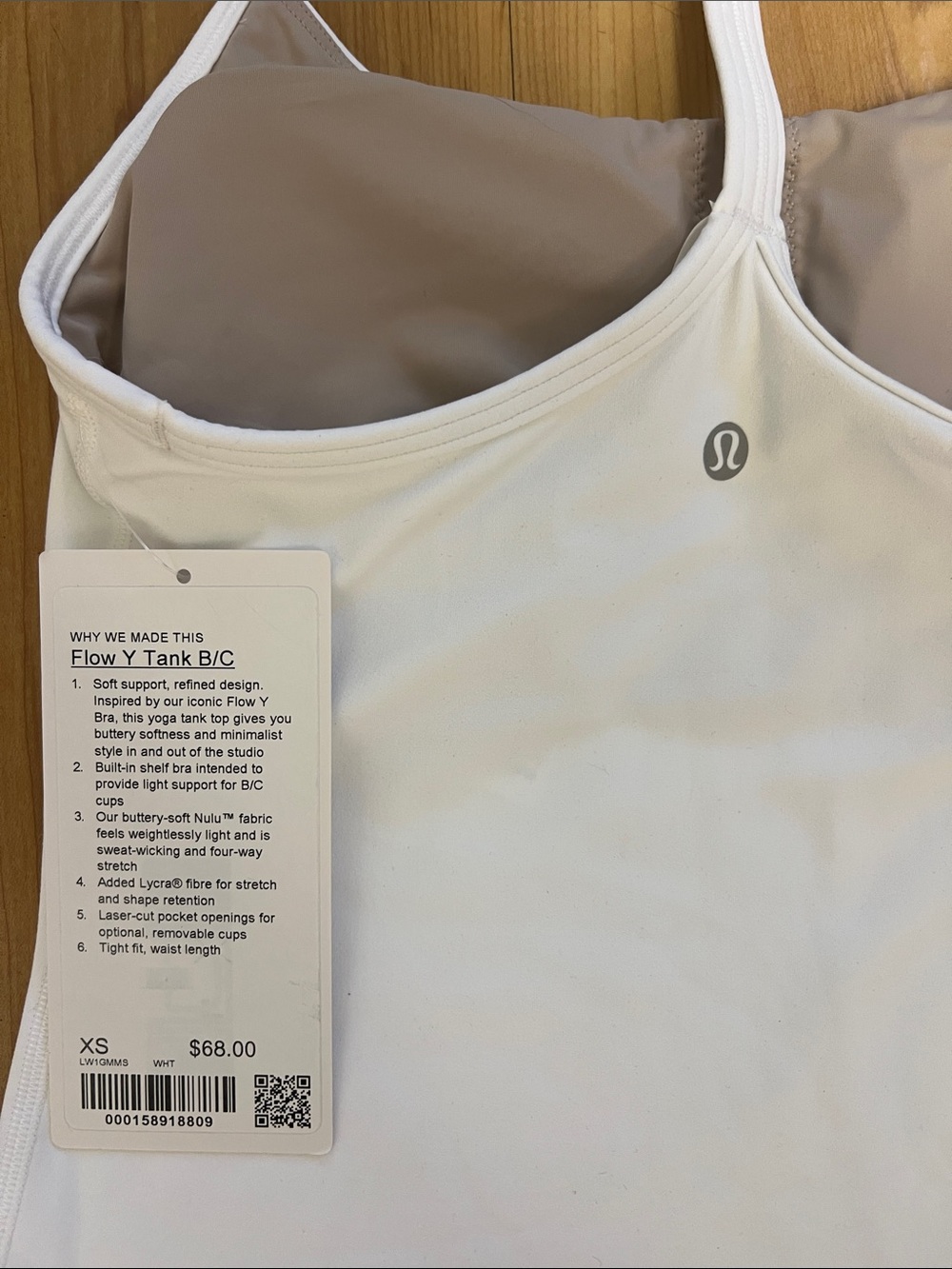 lululemon athletica White Strappy Built-In Bra Tank - Picture 3 of 3